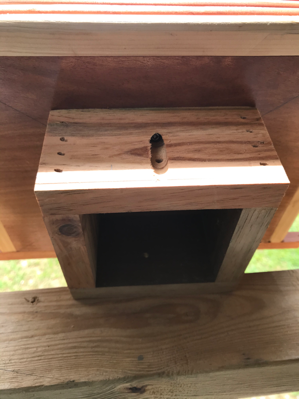Handmade Cedar Log Birdhouse/Feeder